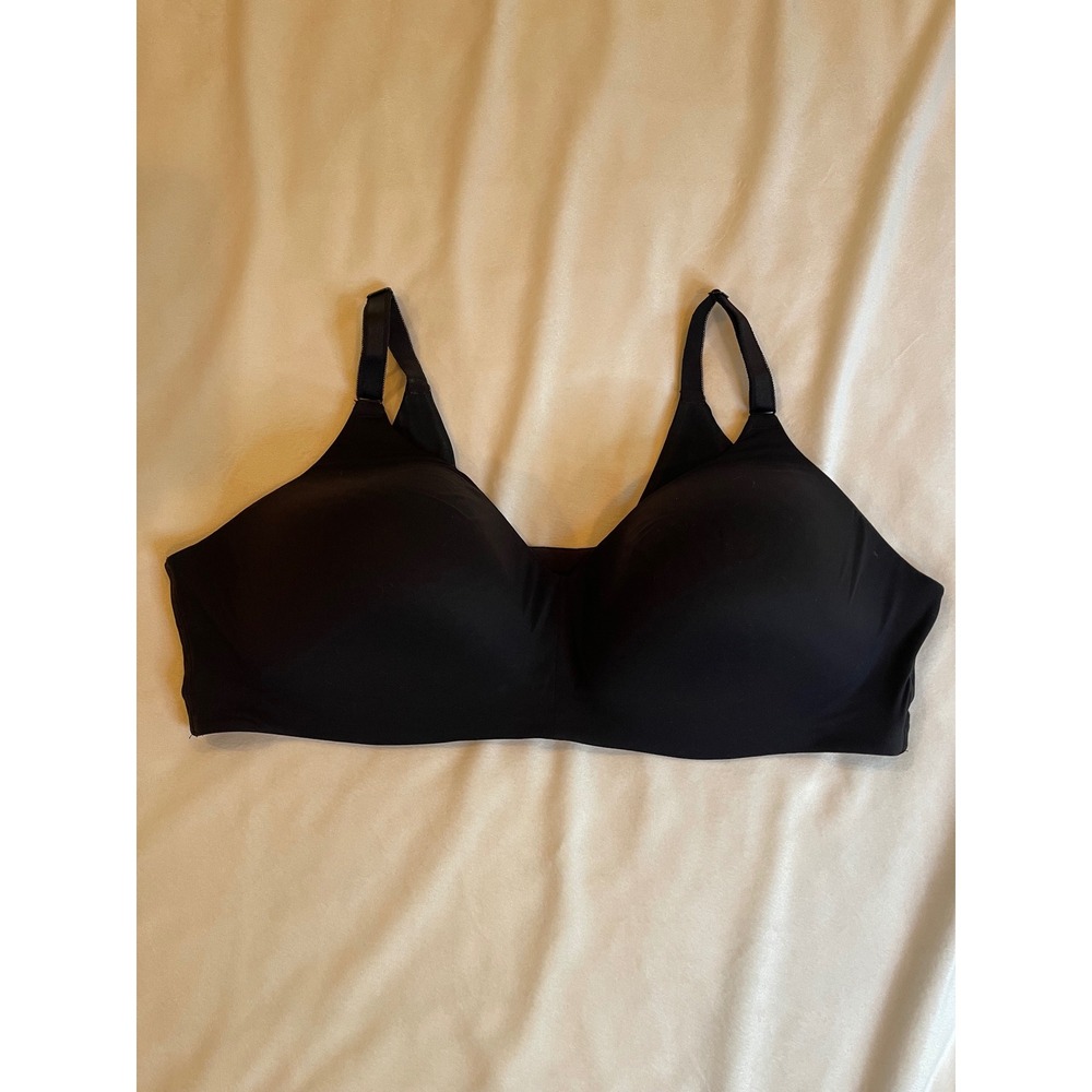 Torrid Curve 360 Back Smoothing Everyday Bra Black Wire‎ Free 46DD